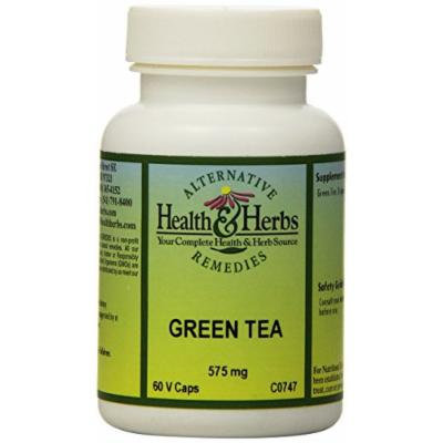 Alternative Health & Herbs Remedies Green Tea Capsules, 60-Count Bottle (Pack of 2)