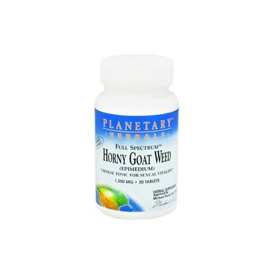 Planetary Formulations F/Spectrum Horny Goat Weed 1000 MG - 30 Tablets - Male Intimacy Herbs