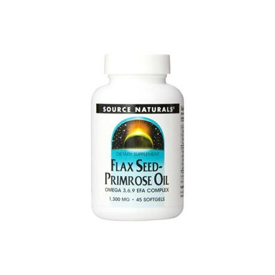 Source Naturals Flax Seed Primrose Oil - 1300 mg - 45 Softgels