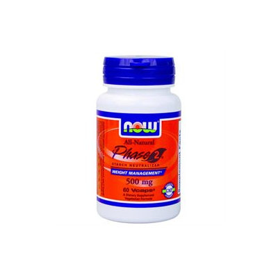 NOW Foods - Phase 2 500 mg. - 60 Vegetarian Capsules White Kidney Bean Extract