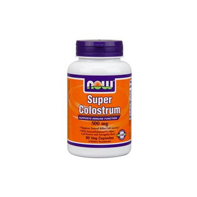 NOW Foods Super Colostrum, 500mg, Vegetarian Capsules, 90 ea