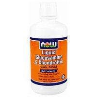 NOW Foods - Liquid Glucosamine & Chondroitin with MSM Citrus - 32 oz.