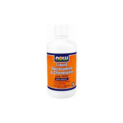NOW Foods - Liquid Glucosamine & Chondroitin with MSM Citrus - 32 oz.