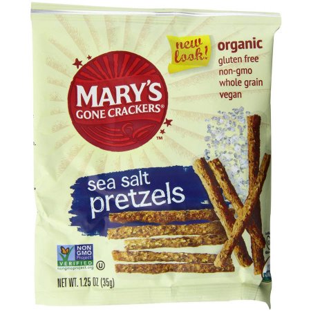 Generic Mary's Gone Crackers Sea Salt Pretzels, 1.25 oz, (Pack of 25)