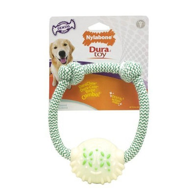 Nylabone Dura Toy Dental Rope Ring Dog Chew Toy