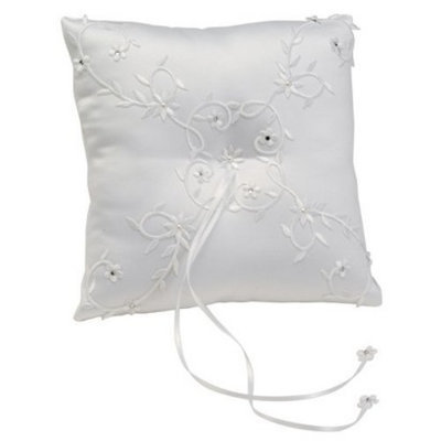 Cathy's Concepts Sparkling Entwined Pillow - White