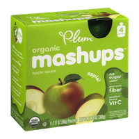 Plum Organic Mashups Apple Sauce Apple - 4 CT