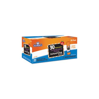 Elmers Disappearing Purple School Glue Sticks - 0.77 Oz - 30 / Box - Purple (e605)