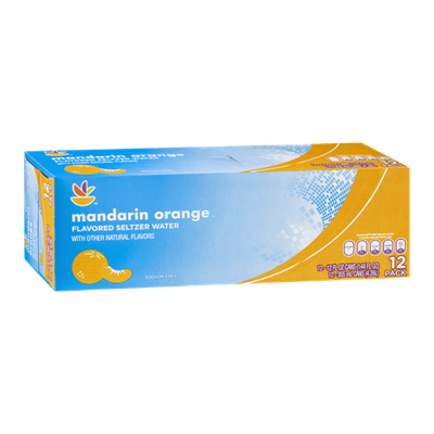 Ahold Mandarin Orange Seltzer Water - 12 CT