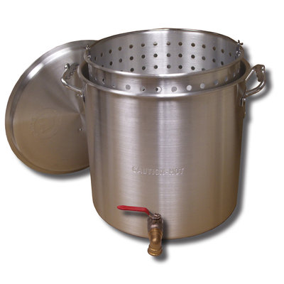 King Kooker 160 Qt. Aluminum Boiling Pot with Valve
