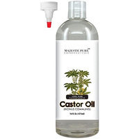 Majestic Pure Castor Oil, Hair Wonder Oil with Numerous Skin Benefits, 16 Oz