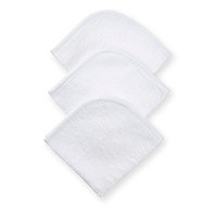 American Baby Company 3-Pack 100% Cotton Terry Washcloth Set, White (Discontinued by Manufacturer)