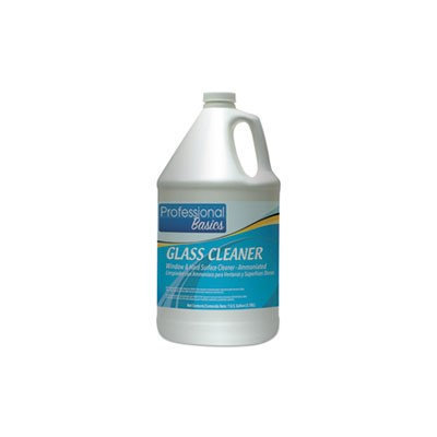 Theochem Laboratories Professional Basics Glass Cleaner, 1 gal Bottle, 4/Carton