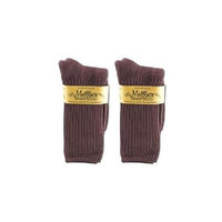 Maggies Organics BG15513 Maggies Organics Eggplant Crew Sock - 3x1PAIR