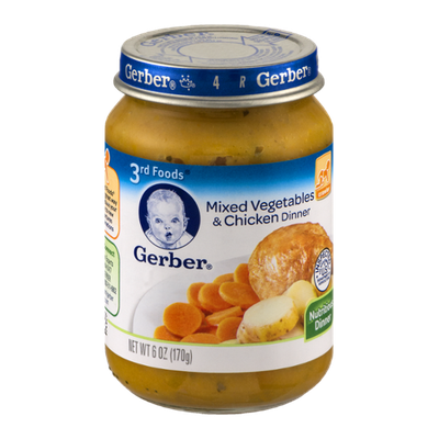Gerber® 3rd Foods Mixed Vegetables & Chicken Dinner