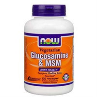 NOW Foods - Vegetarian Glucosamine & MSM 1000 mg. - 120 Capsules