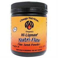 Omega Nutrition Hi-Lignan Nutri-Flax, Organic Flax Seed Powder, 8 oz