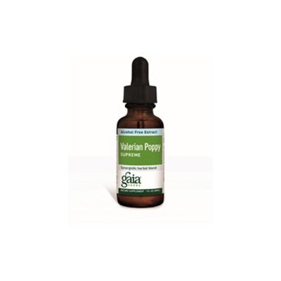 Gaia Herbs - Valerian-Poppy Supreme Alcohol Free - 1 oz.