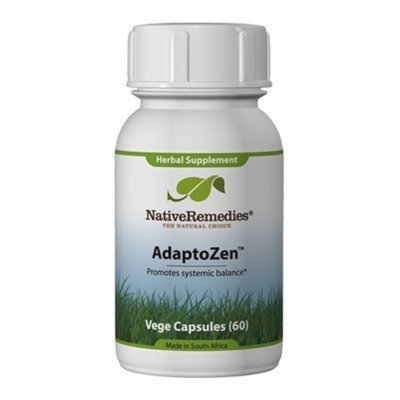 Native Remedies AdaptoZen 3 Bottles of AdaptoZen Herbal Remedy Supports Balance & Resistance to Physical, Chemical & Biological Stressors 60 Capsules in each Bottle