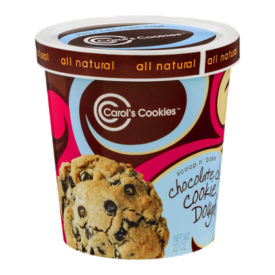 Carol's Cookies Scoop n' Bake Chocolate Chip Cookie Dough