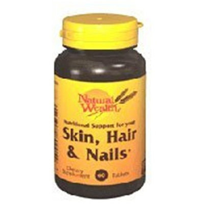 Natural Wealth SKIN/HAIR/NAILS TABS NAT/WL Size: 60