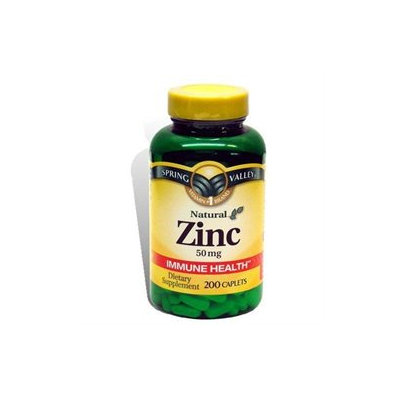 Spring Valley Zinc 50 Mg 200Ct Spring Valley Natural Zinc Immune Health Dietary Supplement 200