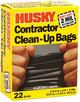 Poly America 42 gal 2M Contractor Bag Black POLY-AMERICA INC Trash & Yard Bags HK42WC022B