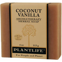 Plantlife Coconut Vanilla 100% Pure & Natural Aromatherapy Herbal Soap- 4 oz (113g)