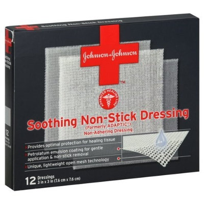 Johnson & Johnson Dressings, Soothing Non-Stick, 12 ct.