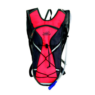 Texsport Medina Hydration Pack, 2 Liter, Flame Scarlet-Gray