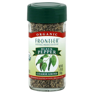 United Natural Trading Co (Hershey Import) Frontier Natural Products Pepper, Og, Black, Crs Grind, 1.70-Ounce