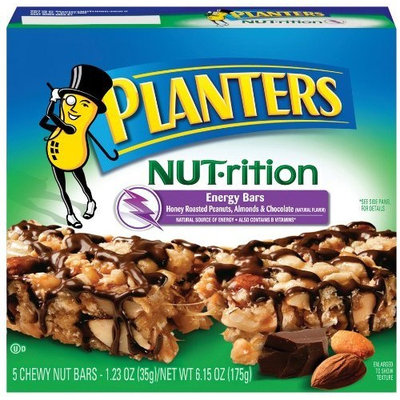 South Beach Living Planters NUT-rition Energy Bar, 5-Count Bars (Pack of 8)