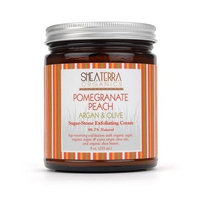 Shea Terra Organics Shea Terra Pomegrante Peach Tea Argan & Olive Exfoliating Cream 9oz.