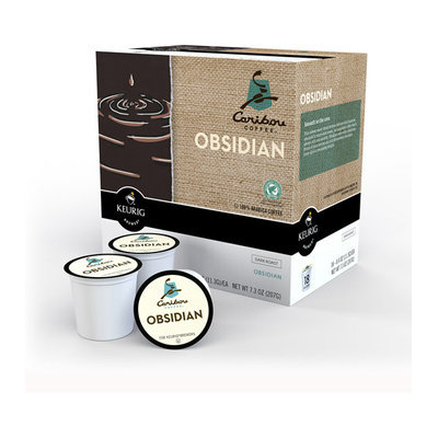 Green Mountain Caribou Coffee Obsidian Dark Roast K-Cups Coffee