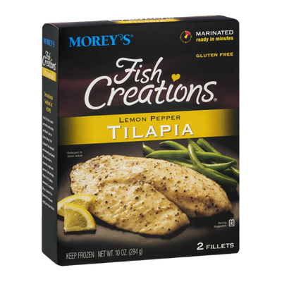 Morey's Fish Creations Tilapia Lemon Pepper - 2 CT