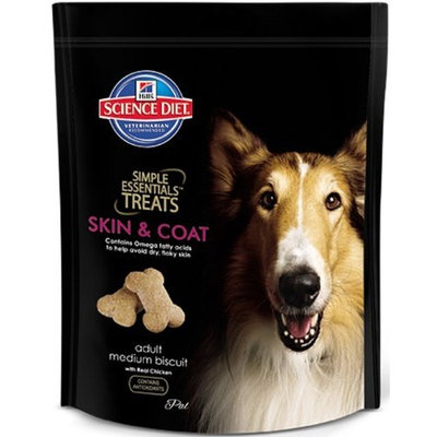 Hill's Science Diet Hill's Science Diet Simple Essentials Adult Skin & Coat Medium Biscuit Treats with Real Chicken - 28.2-Ounce Bag (Pack of 8)
