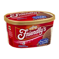 Friendly's Rich & Creamy Chocolate 'n Vanilla Premium Ice Cream
