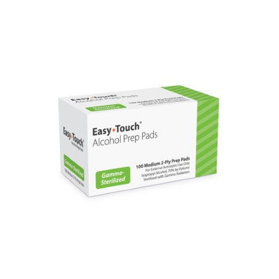 Masters Healthcare EasyTouch Medium 2-ply Alcohol Pads - 100 ea.