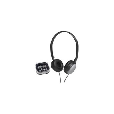 Coby Electronics Coby's DJ Style Stereo Headphones - Silver