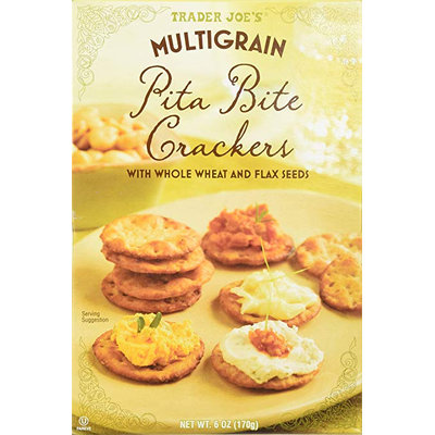 TRADER JOE'S MULTIGRAIN® Pita Bite Crackers With Whole Wheat And Flax Seeds