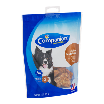 Companion Jerky Strips Dog Treats Chicken Tenderloins