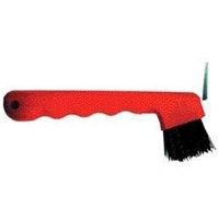 Partrade 245855\222737 Hoof Pick With Brush 7 Red