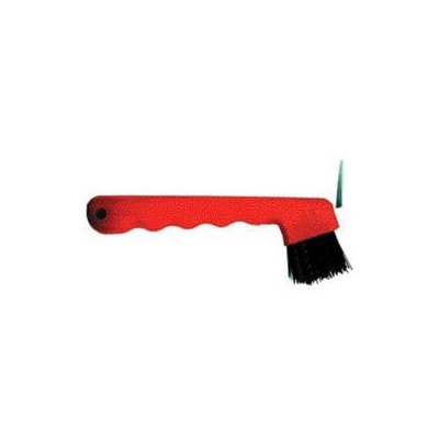 Partrade 245855\222737 Hoof Pick With Brush 7 Red