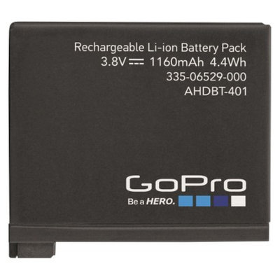 GoPro Rechargebable Camcorder Battery - Black (AHDBT-401)