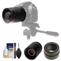 Vivitar 500mm f/8.0 Mirror Lens with 2x Teleconverter (=1000mm) + Accessory Kit for Sony Alpha A7, A7R, A7S, A3000, A5000, A6000, NEX-5T, 6, 7 Cameras