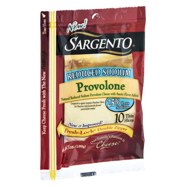 Sargento® Reduced Sodium Provolone Cheese Reviews 2019