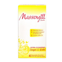 Massengill Extra Cleansing Disposable Douche, Vinegar and Water, 4 ea