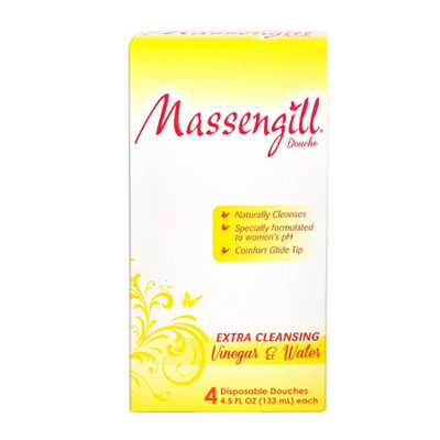 Massengill Extra Cleansing Disposable Douche, Vinegar and Water, 4 ea