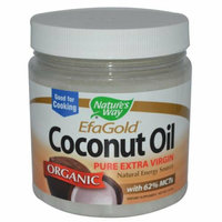 Natures Way 783290 EfaGold Coconut Oil - 16 Fl. Oz.