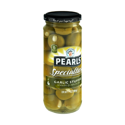 Musco Family Olive Co. Pearls Specialties Garlic Stuffed Spanish Queen Olives